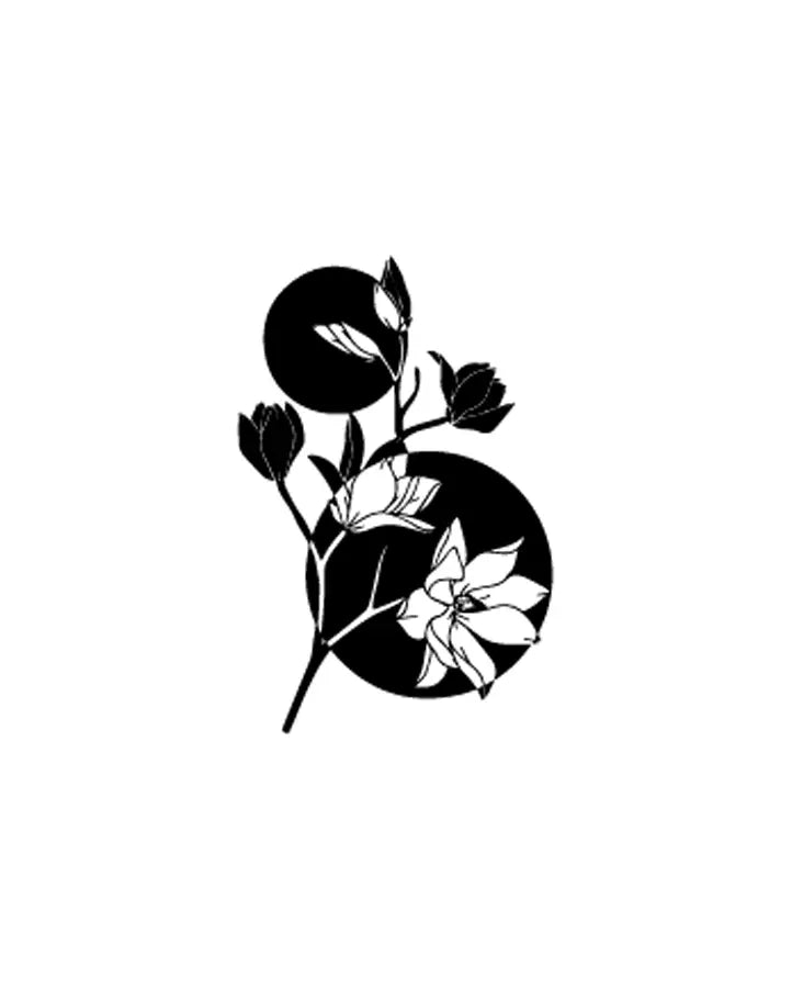 Flower Circle Temporary Tattoos - Swag Ink