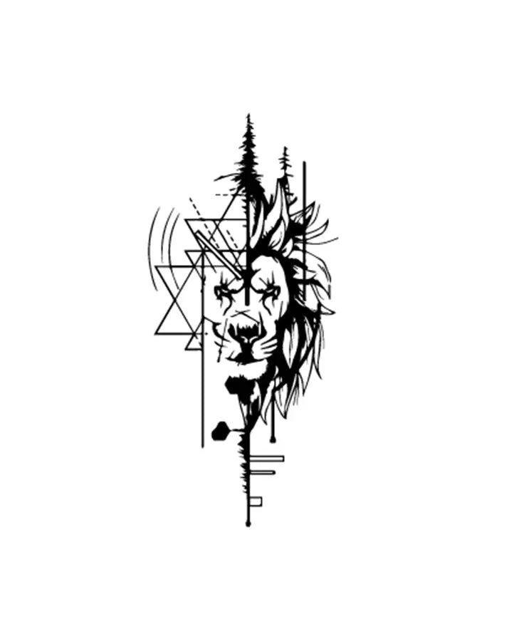 Lion Adventure Temporary Tattoos - Swag Ink