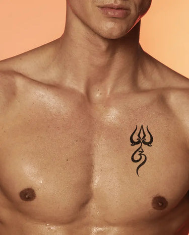 OM Trishul Temporary Tattoos - Swag Ink